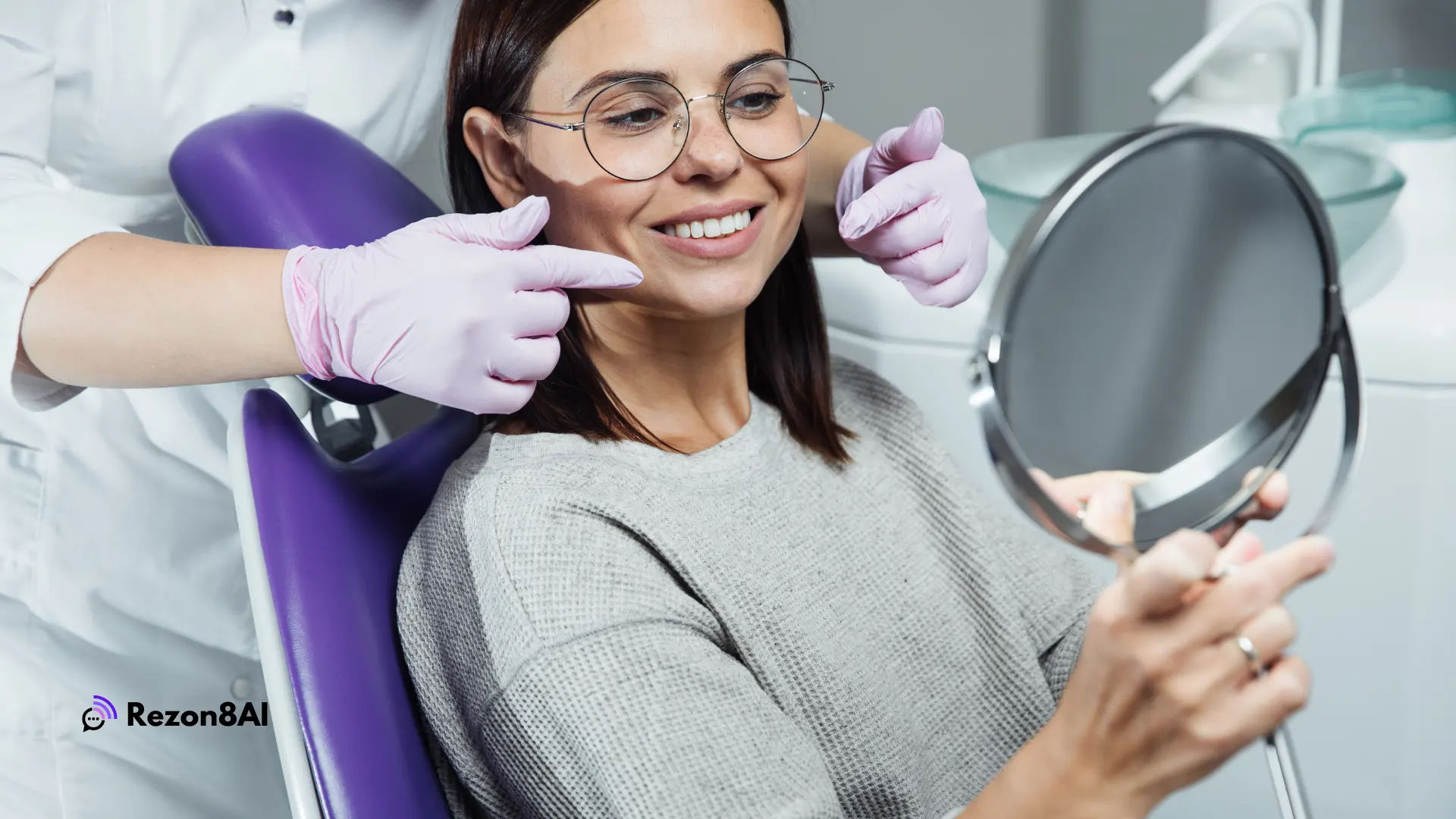 Image of a happy dental patient.
