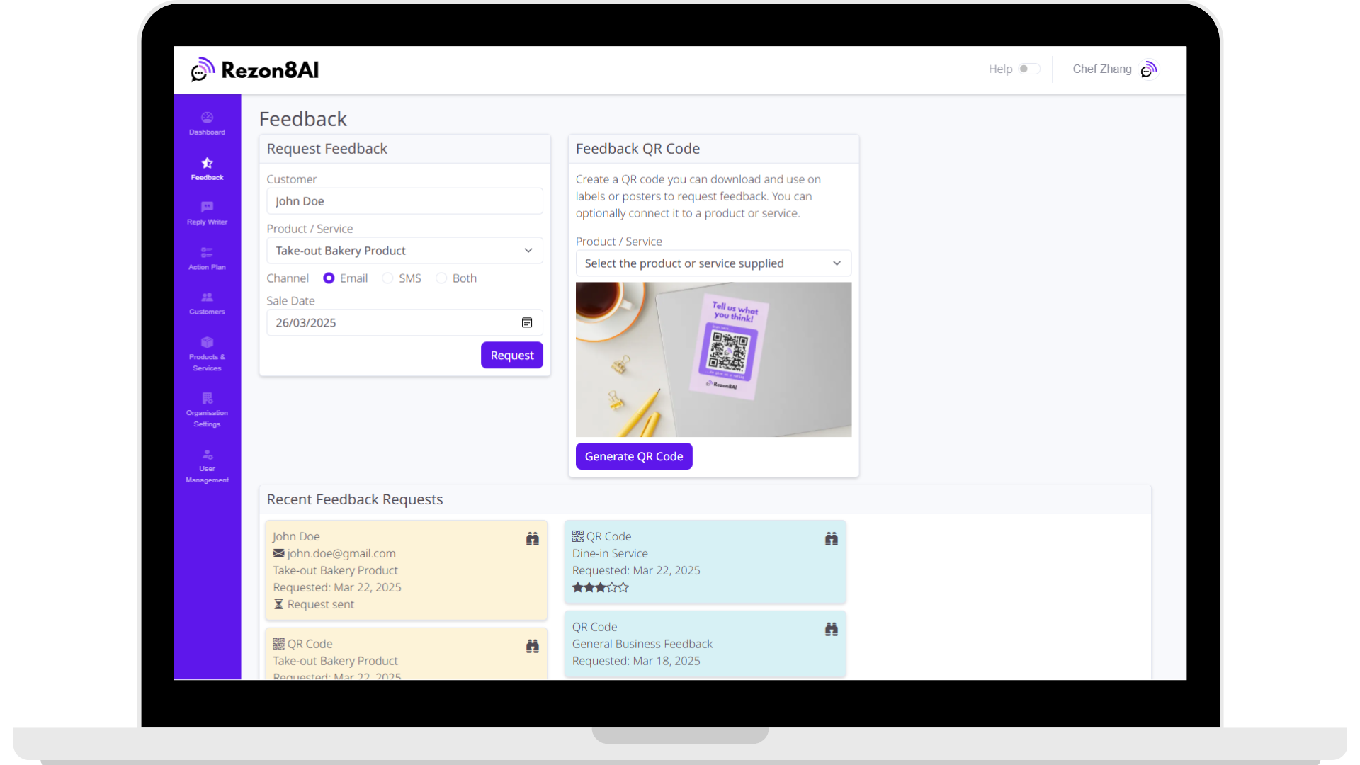Feedback Screenshot